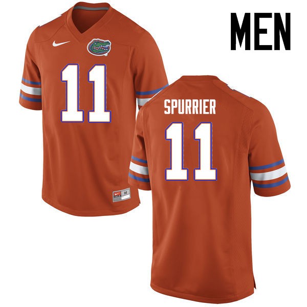 Florida Gators Men #11 Steve Spurrier College Football Jerseys Orange